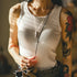 Summer Sleeveless Knitted Tank Top – Slim Fit Sports Vest for Women